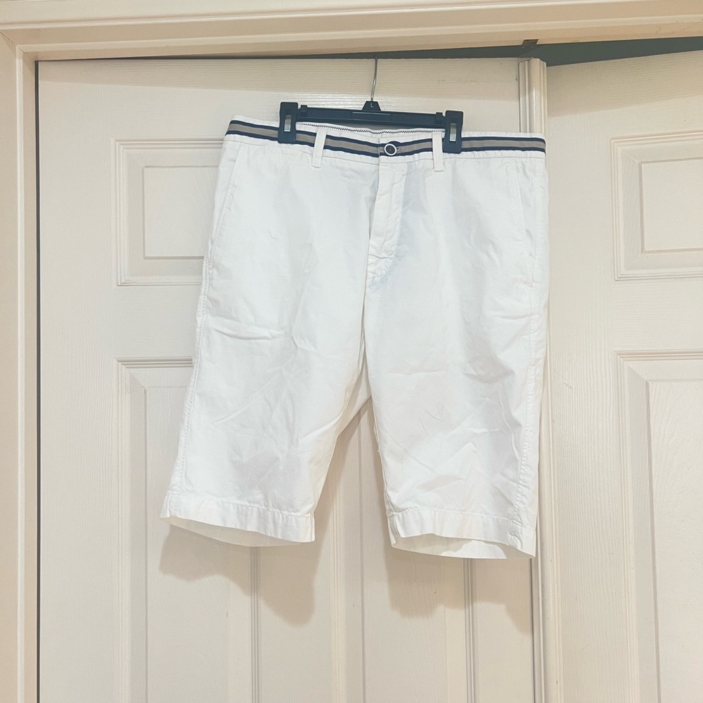 Mason's London Mens Size 50 White Cotton Casual Golf Chino Shorts Pants Summer